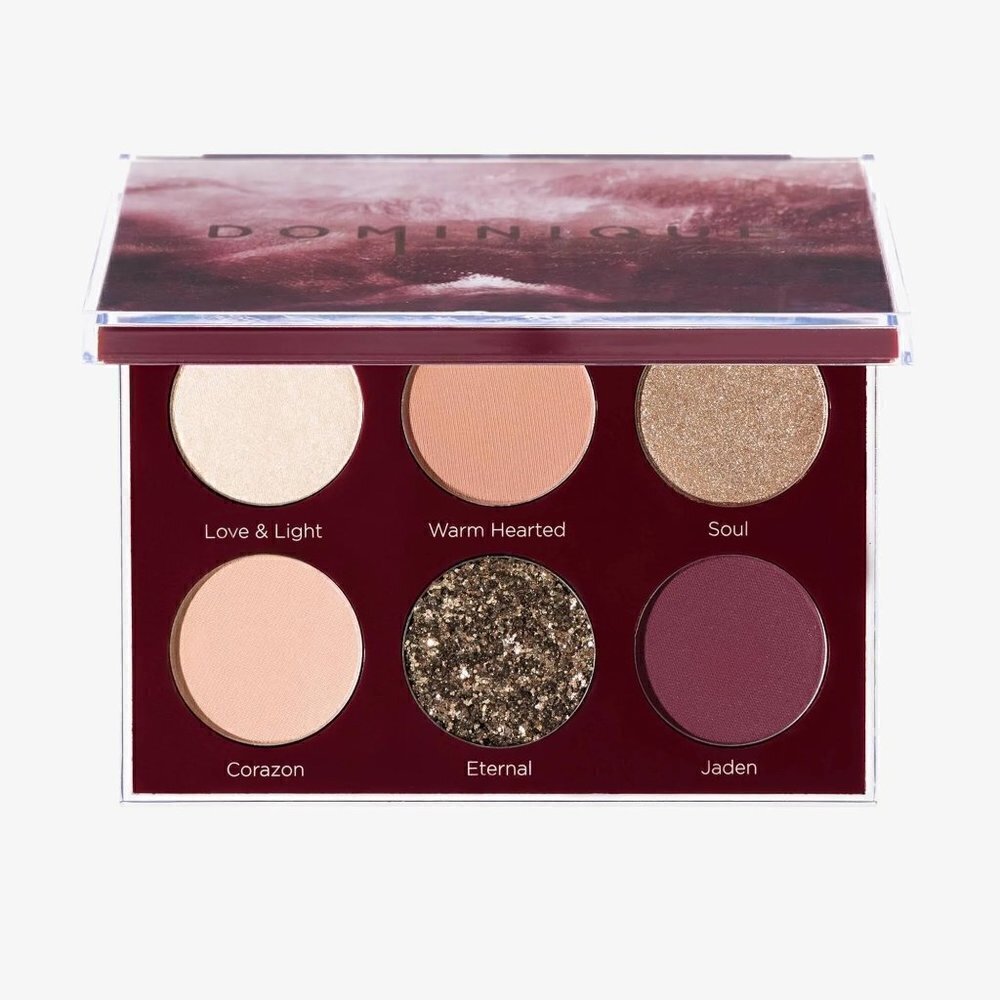 Dominique Cosmetics BNIB 6 Shade Shimmer & Matte Unconditional Eyeshadow Palette